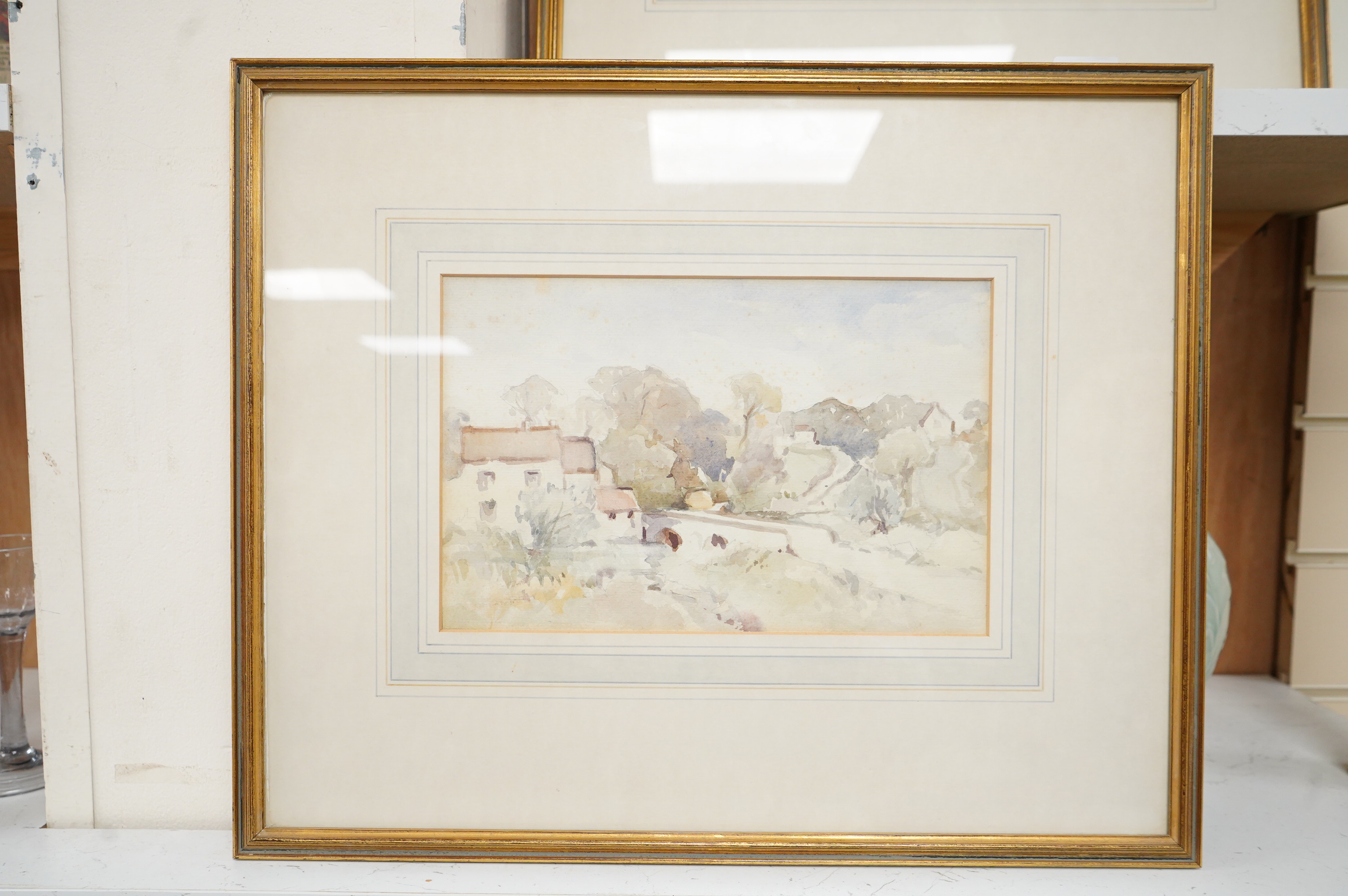 Three various watercolours comprising 19th century French School, 'A Great Day off the Coast of Brittany', signed and dated 1892; English School, 'The Old D'Bretais Arms, Elm Hall, Norwich' and 'Pulteney Bridge', 18 x 28
